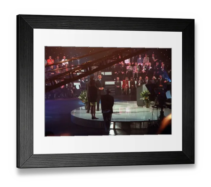 Framed Print : Television Studios Tomorrows World Awards presented by Prince Charles at the NEC