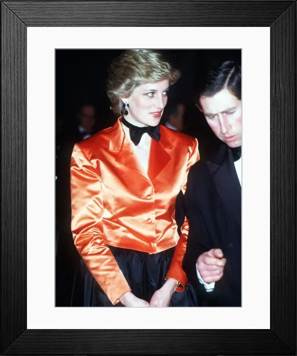 Framed Print : Prince and Prince of Wales attend a ballet at the Calouste Galbenkian Foundation during Framed Print : Prince and Prince of Wales attend a ballet at the Calouste Galbenkian Foundation during