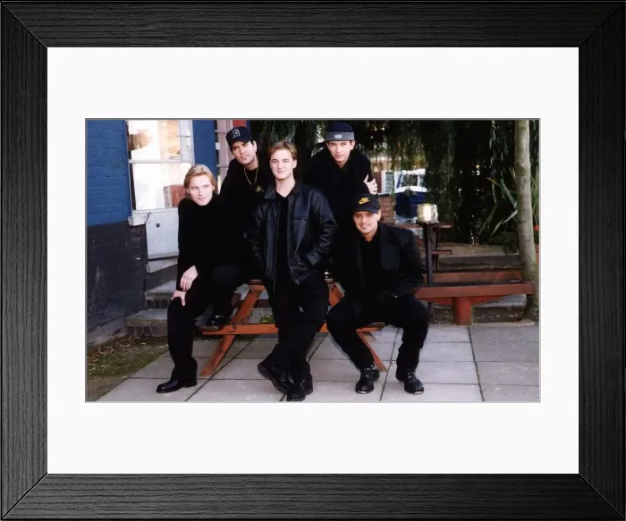 Framed Print : Irish Pop Group Boyzone, nominated at the MTV Europe Awards ceremony. 10th October 1996 Framed Print : Irish Pop Group Boyzone, nominated at the MTV Europe Awards ceremony. 10th October 1996