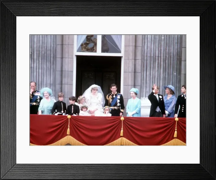 Framed Print : Royal Wedding Prince Charles and Princess Diana with the rest of the Royal Family Framed Print : Royal Wedding Prince Charles and Princess Diana with the rest of the Royal Family