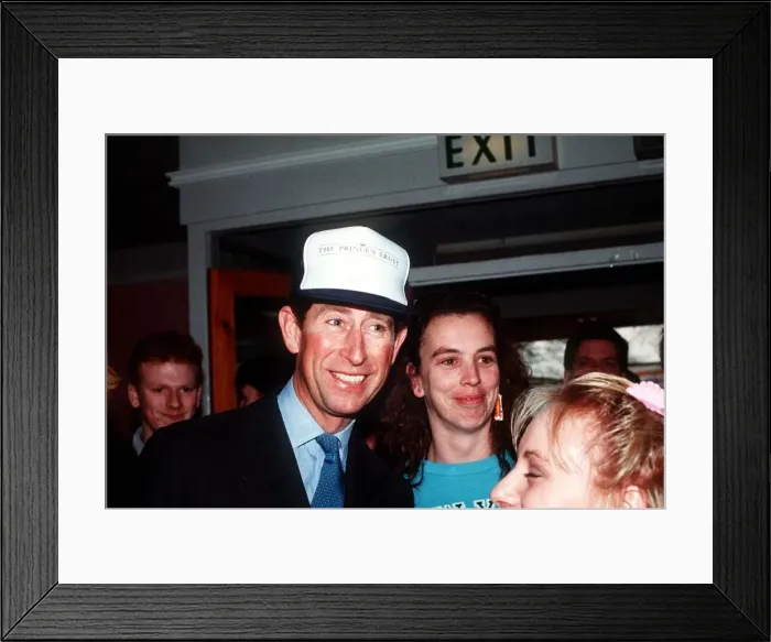 Framed Print : Prince Charles visits Warners Holiday Centre Caster on sea near Great Yarmouth Framed Print : Prince Charles visits Warners Holiday Centre Caster on sea near Great Yarmouth