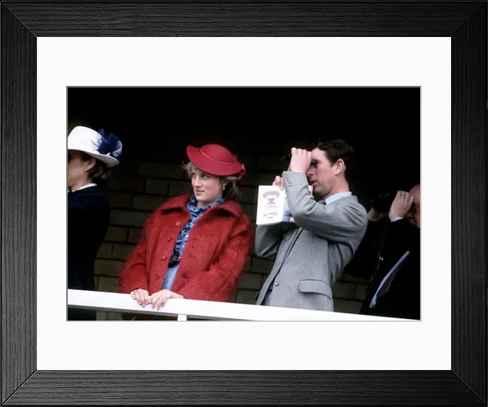 Framed Print : Princess Diana Prince Charles at the Grand National. 3rd April 1982 Framed Print : Princess Diana Prince Charles at the Grand National. 3rd April 1982