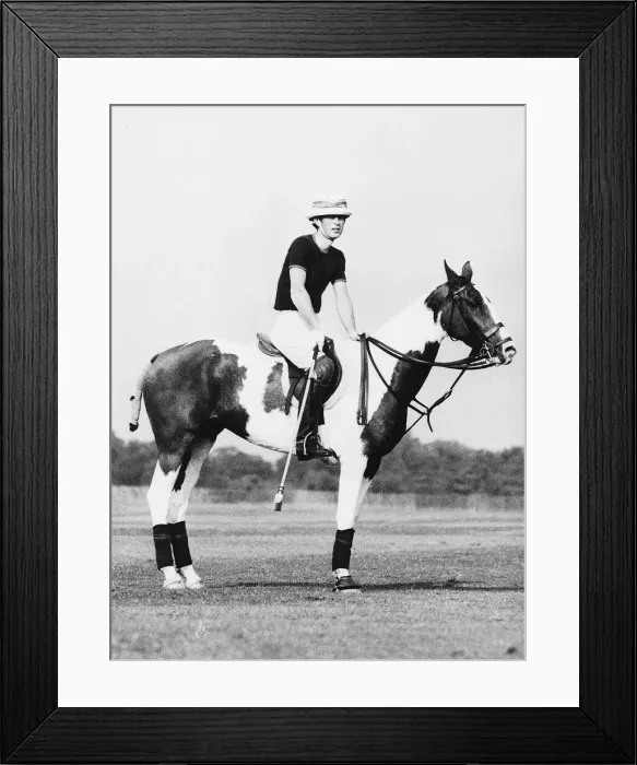 Framed Print : Prince Charles Prince of Wales on his horse playing polo Circa 1973 Framed Print : Prince Charles Prince of Wales on his horse playing polo Circa 1973
