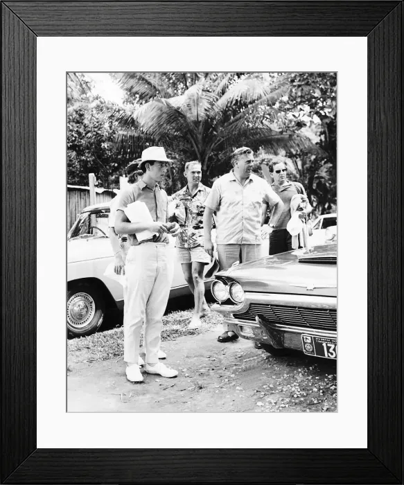 Framed Print : Prince Charles looking at the Car during his visit to Jamaica August 1966 Framed Print : Prince Charles looking at the Car during his visit to Jamaica August 1966