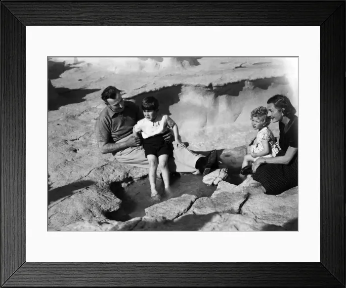 Framed Print : Prince Charles and Princess Anne with Earl and Lady Mountbatten in Malta when they stayed Framed Print : Prince Charles and Princess Anne with Earl and Lady Mountbatten in Malta when they stayed