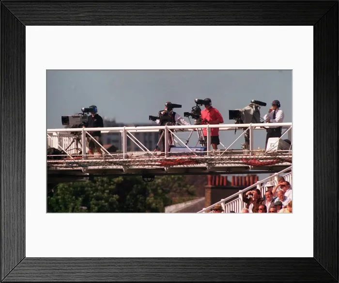 Framed Print : Television Camera Cameras Lords Cricket Ground DBase