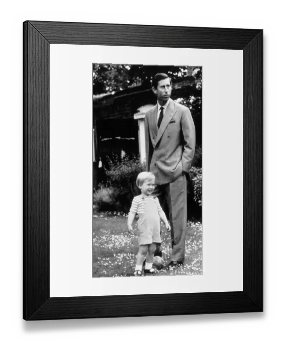 Framed Print : Prince William made his first public speech on Tuesday June 12th 1984 at a photocall Framed Print : Prince William made his first public speech on Tuesday June 12th 1984 at a photocall