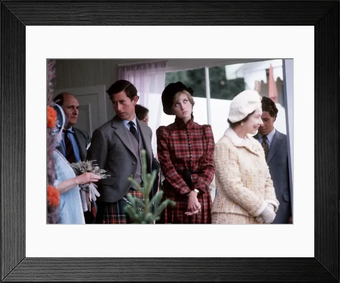 Framed Print : Royal Family at the annual Braemar gathering for the Highland Games