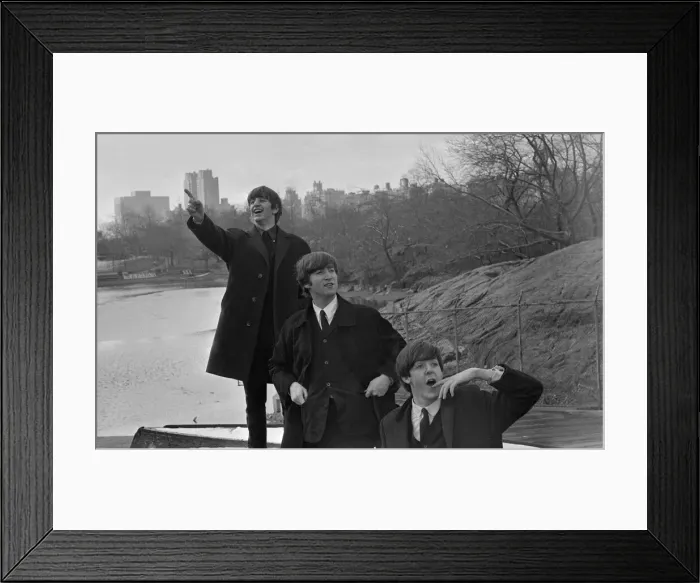 Framed Print : The Beatles at a press call in Central Park, New York. L-R: Ringo Starr Framed Print : The Beatles at a press call in Central Park, New York. L-R: Ringo Starr