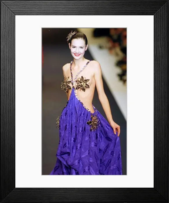 Framed Print : FASHION FROM PACO RABANNE SHOW, PARIS COUTURE