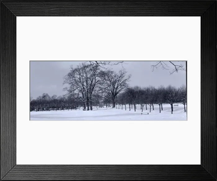 Framed Print : Wintery scene in a park in Hertfordshire circa 1958 Framed Print : Wintery scene in a park in Hertfordshire circa 1958