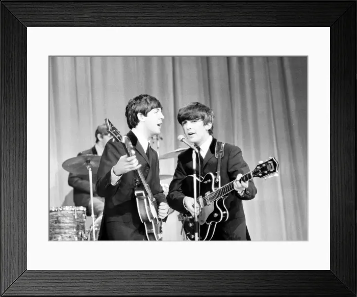 Framed Print : The Beatles on Sunday Night at the London Paldium. Paul McCartney