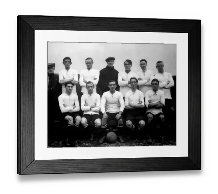 Framed Print : Rochdale Football Club team photograph. 12th January 1920