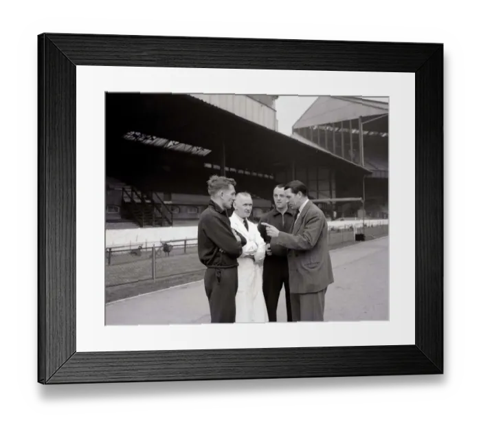 Framed Print : Ted drake with Chelsea members Framed Print : Ted drake with Chelsea members