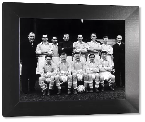 Manchester City Football Team 1955 Seated (L-R) Paddy Fagan, Joe Hayes, Don Revie