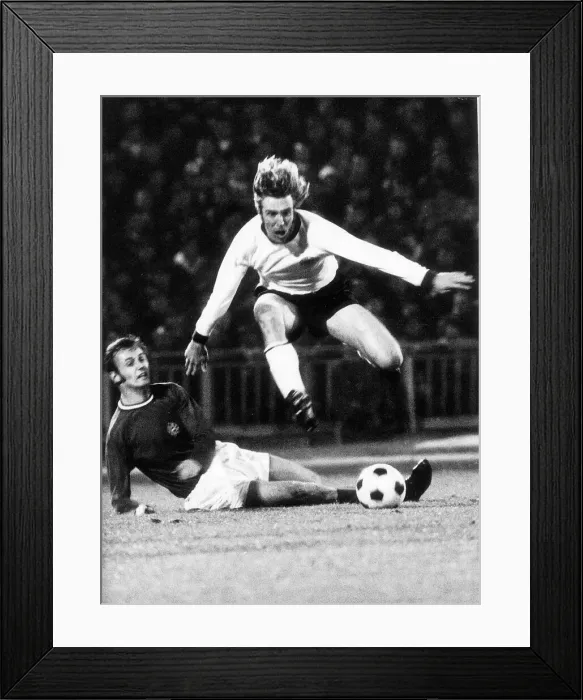 Framed Print : Gunter Netzer of Borussia Moenchengladbah, pictured on international duty for West Framed Print : Gunter Netzer of Borussia Moenchengladbah, pictured on international duty for West