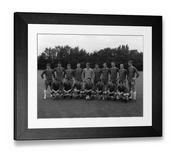 Framed Print : Chelsea FC 1965 John Hollins Peter Bonnetti Peter Osgood Ron Harris Marvin Hinton George