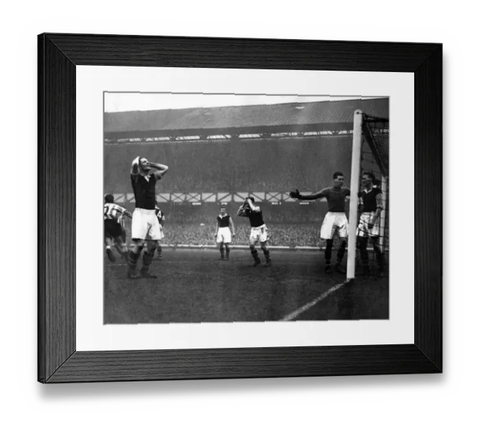 Framed Print : Sunderland Associated Football Club - FA Cup 3rd round against Burnley 8 January 1955 Framed Print : Sunderland Associated Football Club - FA Cup 3rd round against Burnley 8 January 1955