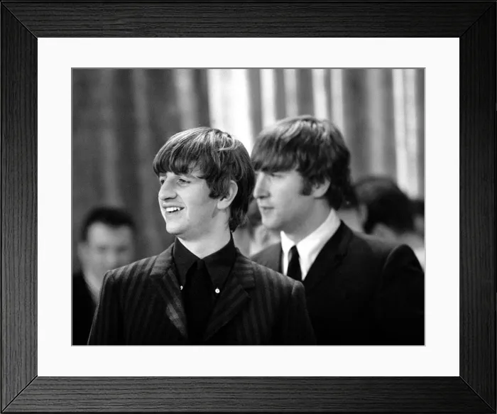 Framed Print : The Beatles February 1964 John Lennon and Ringo Starr in New York, USA