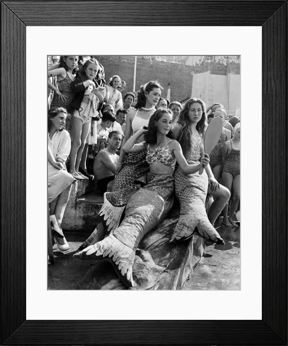 Framed Print : Contestants in the 1948 Margate Mermaid competition 1948 Framed Print : Contestants in the 1948 Margate Mermaid competition 1948