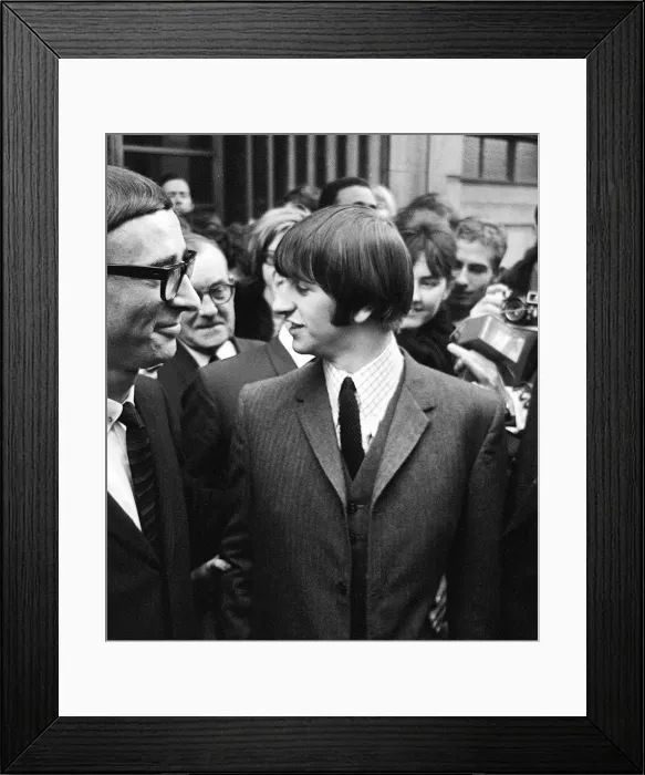 Framed Print : Ringo Starr leaves University College Hospital, London after having his tonsils removed