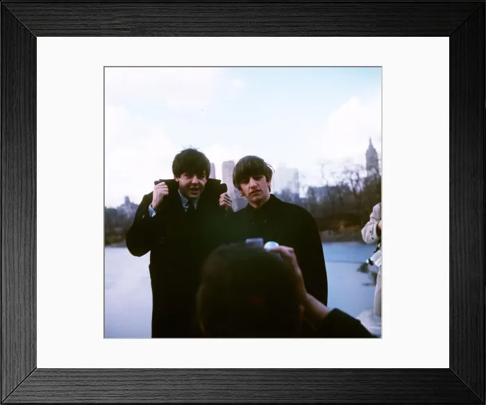 Framed Print : Paul McCartney and Ringo Starr, in New Yorks Central Park Framed Print : Paul McCartney and Ringo Starr, in New Yorks Central Park
