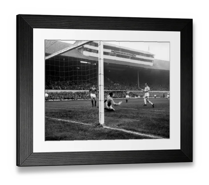 Framed Print : Scottish League Cup Final. Rangers v. Celtic. Bobby Lennox scores for Celtic Framed Print : Scottish League Cup Final. Rangers v. Celtic. Bobby Lennox scores for Celtic