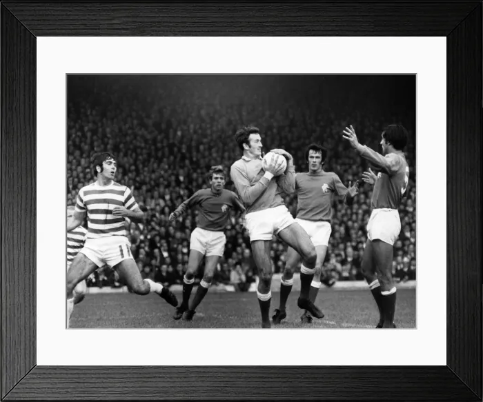 Framed Print : Celtic v. Rangers. Four Rangers players, Miller, McCloy Framed Print : Celtic v. Rangers. Four Rangers players, Miller, McCloy
