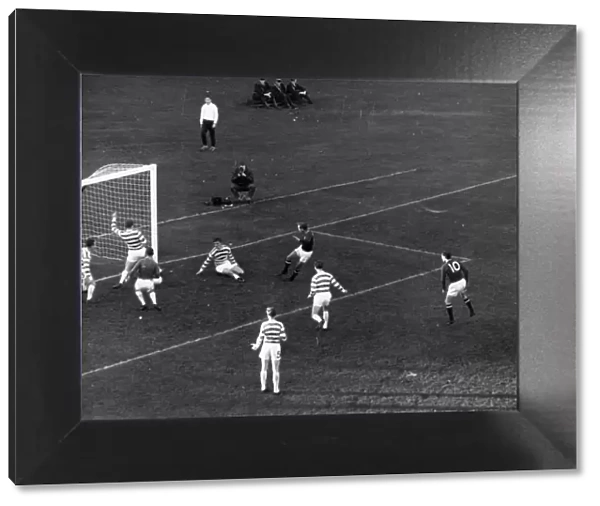 Goal no. 2 for Dundee, Jim McLean cuts through the Celtic defence. 28th October 1967