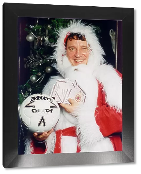 England Manager Graham Taylor seen here in the disguise of Santa Claus