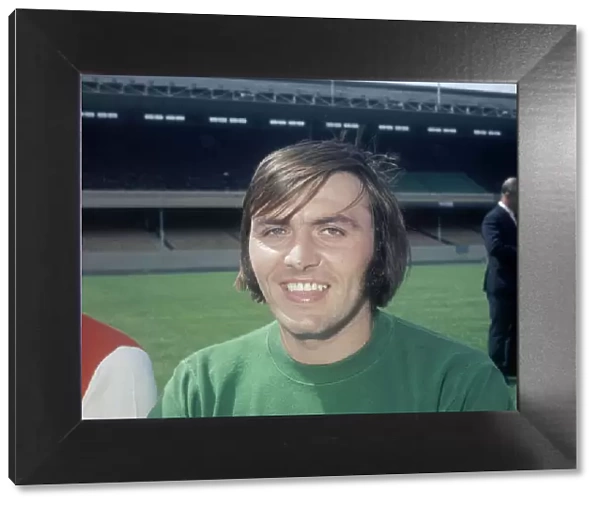 Arsenal goalkeeper Jimmy Rimmer poses for a portrait at a pre season photocall