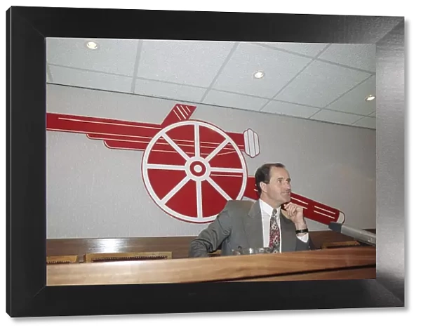Arsenal manager George Graham speaks at a press confernce at Highbury