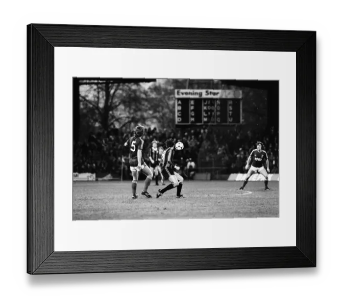Framed Print : Ipswich Town v Manchester City league match at Portman Road November 1981 Framed Print : Ipswich Town v Manchester City league match at Portman Road November 1981