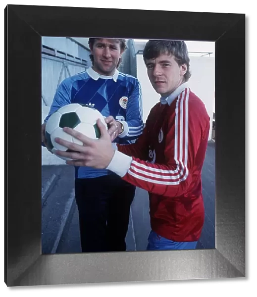 Andy Goram & Alan Rough Hibs goalkeepers October 1987