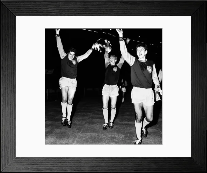 Framed Print : European Cup Winners Cup Final at Wembley Stadium. West Ham United 2 v 1860 Munich Framed Print : European Cup Winners Cup Final at Wembley Stadium. West Ham United 2 v 1860 Munich