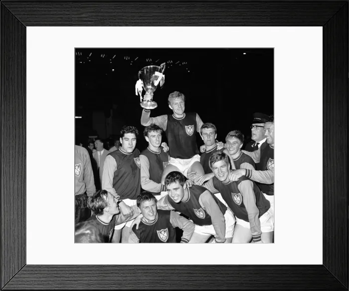Framed Print : European Cup Winners Cup Final at Wembley Stadium. West Ham United 2 v 1860 Munich Framed Print : European Cup Winners Cup Final at Wembley Stadium. West Ham United 2 v 1860 Munich