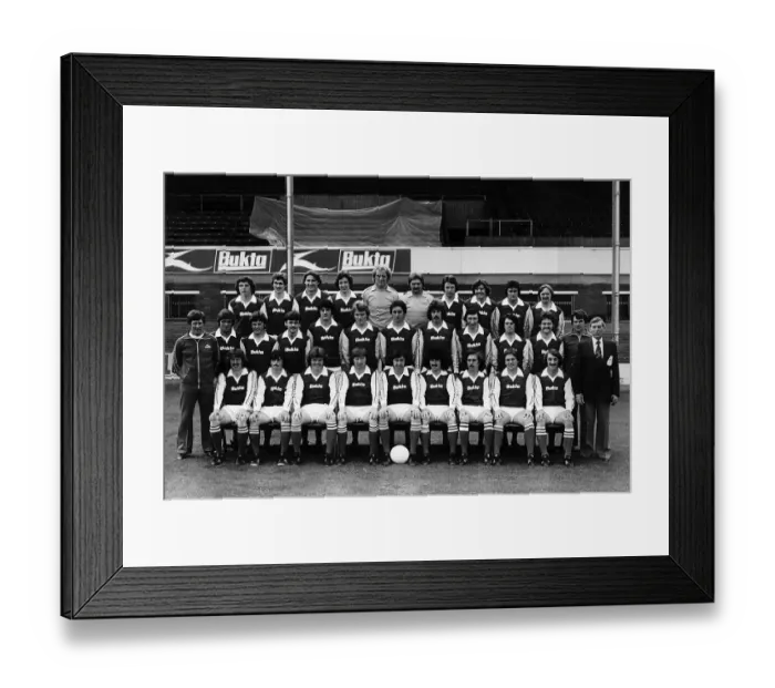 Framed Print : Hibernian football team 1978