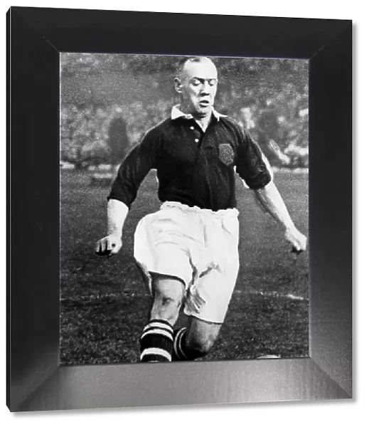Hughie Gallacher Scotland football player in action. Circa 1936