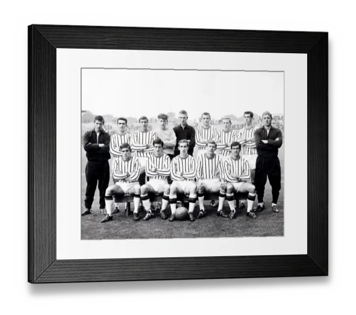 Framed Print : Dunfermline Athletic Football Team 1966 / 1967 back row Framed Print : Dunfermline Athletic Football Team 1966 / 1967 back row