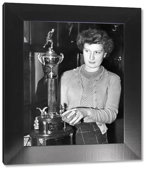 Sunderland Associated Football Club - The RJ Schaefer Trophy gets a polish from Dorothy