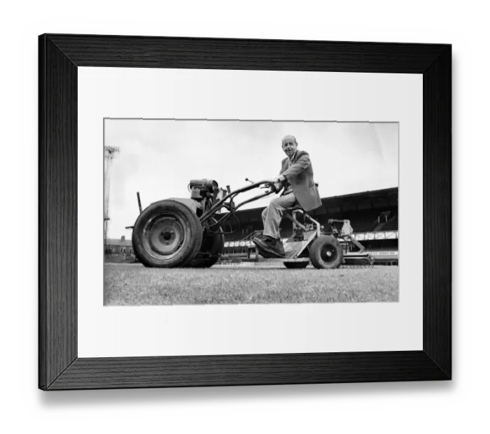 Framed Print : Sunderland Associated Football Club - Bill Pattinson groundsman at Roker Park 12 August Framed Print : Sunderland Associated Football Club - Bill Pattinson groundsman at Roker Park 12 August