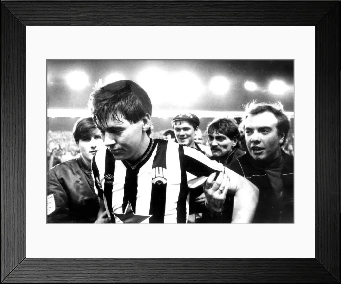 Framed Print : Newcastle Uniteds Chris Waddle. c 1983 Framed Print : Newcastle Uniteds Chris Waddle. c 1983
