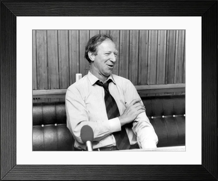 Framed Print : Newcastle United manager Jack Charlton in June 1984 Framed Print : Newcastle United manager Jack Charlton in June 1984