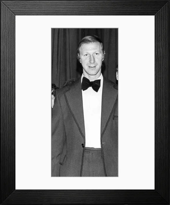 Framed Print : Jack Charlton in formal attire in July 1975 Framed Print : Jack Charlton in formal attire in July 1975