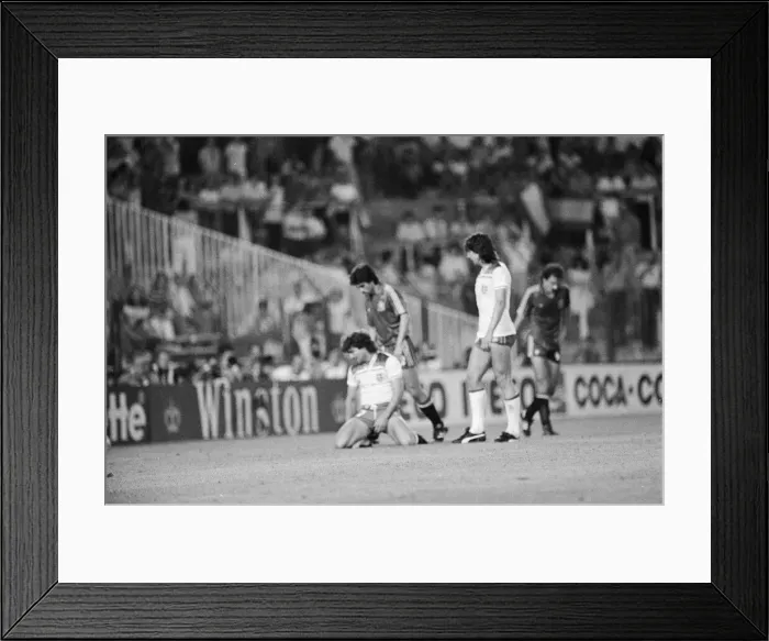 Framed Print : 1982 World Cup Finals Second Round Group B match in Madrid, Spain
