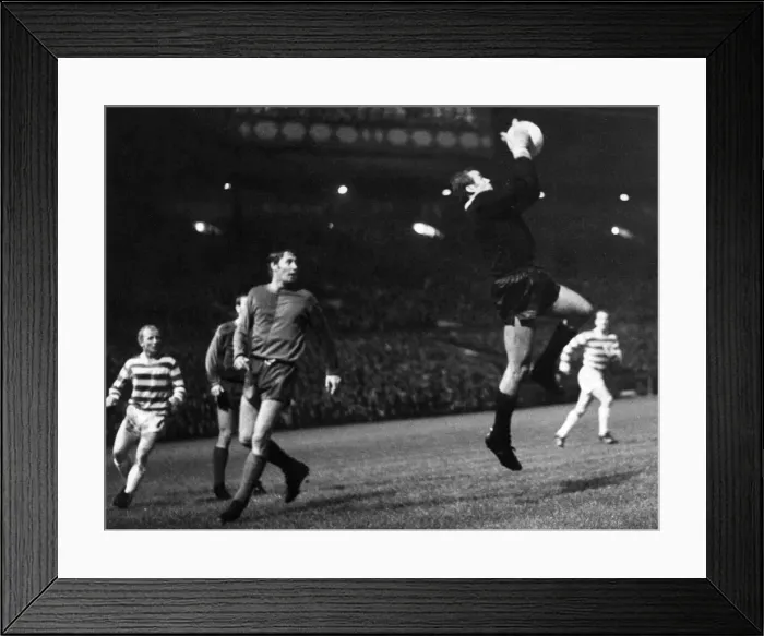 Framed Print : Celtic v Basle European Cup match at Celtic Park 1st October 1969