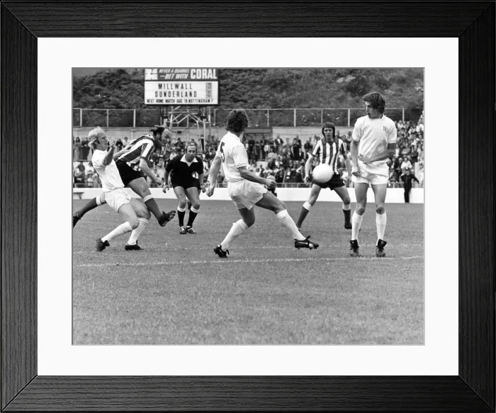 Framed Print : Sunderland Associated Football Club - Action from Sunderland v Millwall 17 August 1974 Framed Print : Sunderland Associated Football Club - Action from Sunderland v Millwall 17 August 1974