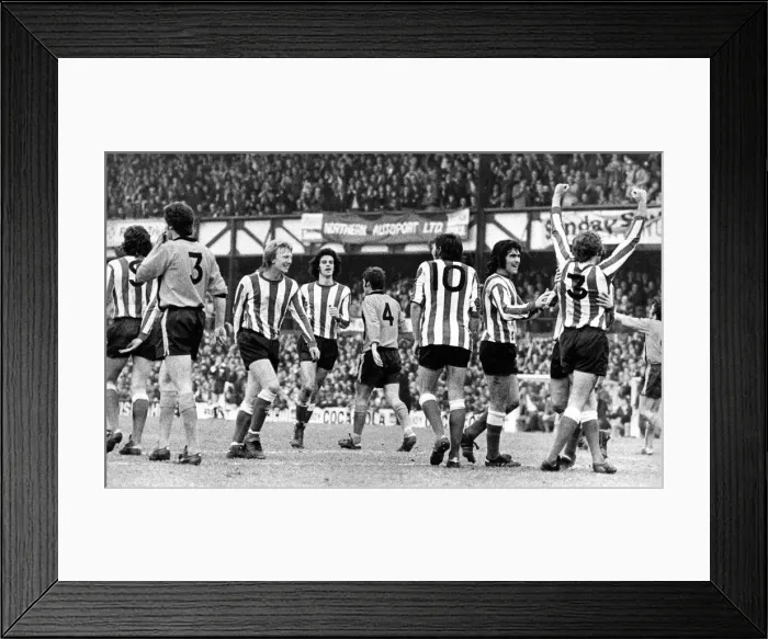 Framed Print : Sunderland Associated Football Club - Action from Sunderland v Luton 17 March 1973 - Ron Framed Print : Sunderland Associated Football Club - Action from Sunderland v Luton 17 March 1973 - Ron