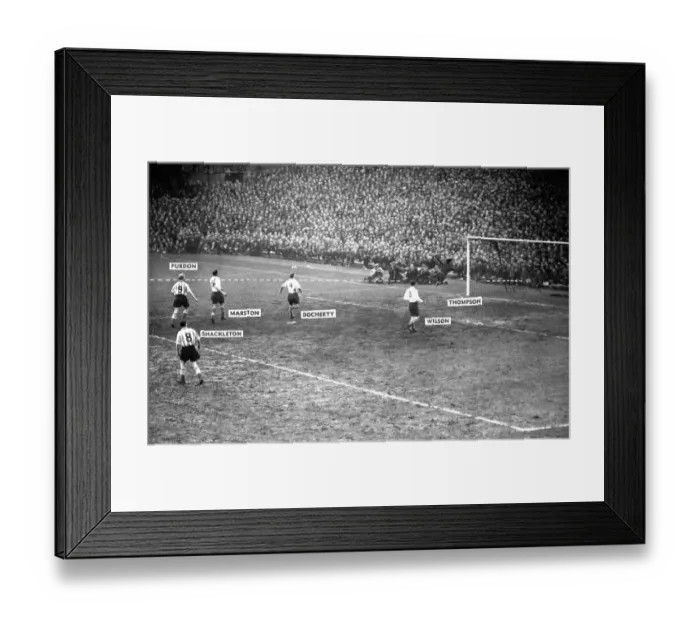 Framed Print : Sunderland Associated Football Club - FA Cup 4th round replay against Preston North End 2