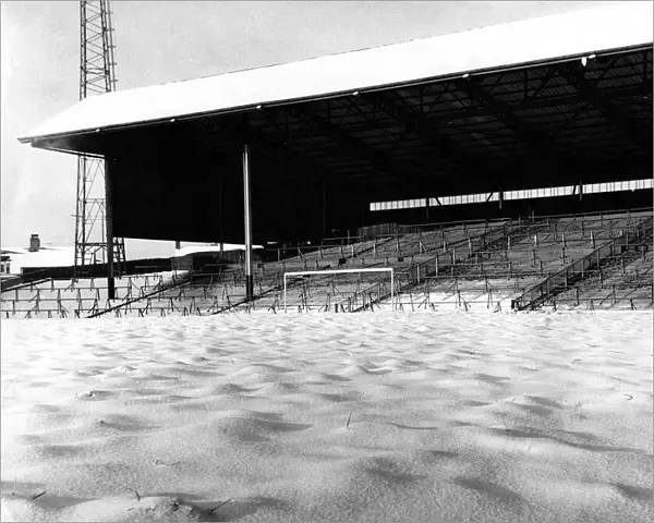 Sunderland Associated Football Club - A snow covered Roker Park 15 January 1966